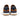 Rear view of Edward Runner Sneaker // Cognac Navy with white soles, navy accents, and Anthony Veer in gold on the heel tab against a plain white backdrop. The sleek design embodies modern elegance for those seeking style and comfort.