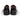 Rear view of a pair of Verona Bit Loafers in Antique Cognac Italian leather by Anthony Veer, featuring polished finish, solid black heels, and slightly sloped collars. The limited edition shoes are positioned side by side against a white background.