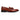 The Anthony Veer Riverton Tassel Loafer in Sienna Rouge Tan is shown in side profile, featuring Italian leather, Bologna construction, stitched accents, and a low black heel on a white background.