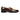 The Anthony Veer Mercer Penny // Maple Brown loafer features Italian cowhide leather with a woven tan panel on the upper, Bologna construction, a low heel, and a black sole, all set against a white background.
