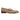 A side view of the Anthony Veer Beaumont Double Monk Loafer in Terra Dusk Brown Suede highlights Bologna construction, a brown leather sole, minimal heel, and twin buckled straps for elegant lines and timeless sophistication.