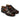 The Mariner Fisherman Sandals by Anthony Veer, in Chestnut Grain Brown, are crafted from premium woven leather with closed toes and adjustable buckle straps. They feature a sturdy sole and are showcased on a plain white background.