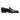 The Anthony Veer Belmont Penny Loafer in Onyx Shine Black is a single, sleek shoe crafted from Italian leather. It features a polished finish, low heel, and a simple strap across the top.