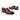 A pair of luxurious Turin Oxford // Antique Tan dress shoes by Anthony Veer, crafted from fine Italian calfskin with brogue detailing and sleek black soles. Positioned at angles on a white background, these brown leather shoes embody premium footwear elegance.