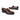 The Verona Bit Loafer // Antique Cognac by Anthony Veer features polished brown Italian leather with black accents and limited edition gold bit detailing, showcased against a plain white background.