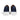 Rear view of the Anthony Veer Nash Court Sneaker in navy, featuring a thick white cushioned sole and quilted texture on the heel, crafted from luxurious Italian calfskin leather.