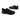 Displayed diagonally, the Lucas Laceless Sneaker in black by Anthony Veer showcases a modern, minimalist design with sleek curves and a thick cushioned sole. Made of nappa leather, these slip-ons feature subtle branding near the tongue.