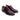 The Anthony Veer Genoa Cap-Toe Oxford in Merlot Smoke Bordeaux features polished Italian leather, closed lacing, a low black heel, and is stylishly displayed on a white background.