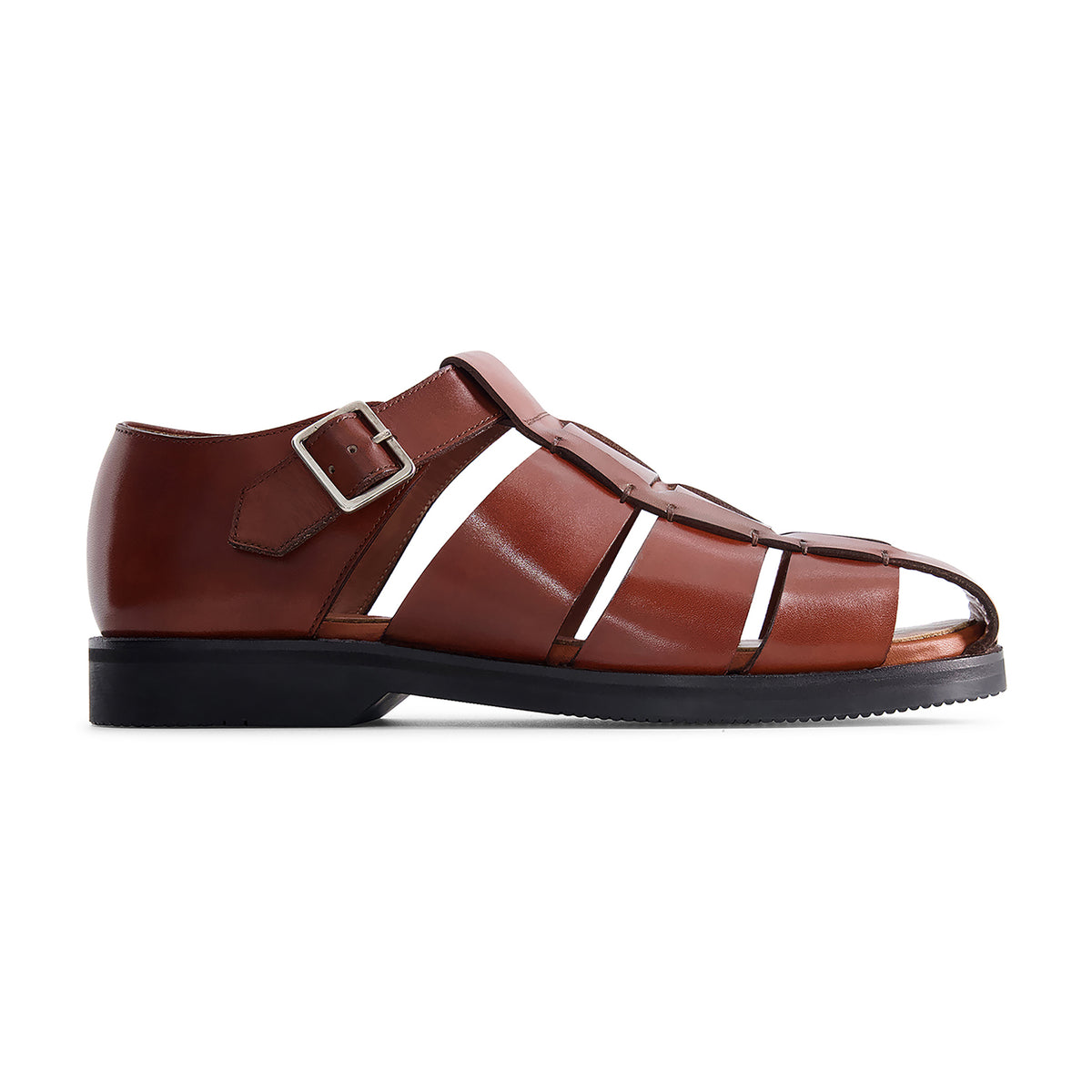 Mens Red Wings 4602 Brown Leather Fisherman Sandals Size 10EE Born Shoes Murphy Fisherman Sandals, Rust - Brown | Sandals  main image 3
