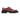 The Anthony Veer Barrett Moc Derby // Tan is a premium calf leather lace-up dress shoe with a moc-toe design and chunky black lug sole, shown in profile against a white background.