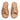 The Amalfi Sandal in Toffee Tan by Anthony Veer features Italian full-grain calfskin cross-straps, square toes, and a leather footbed. Shown from above on a white background.