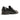 The Anthony Veer Belmont Penny Leather Loafer in Obsidian Black is shown from a rear side angle on a white background—a refined men’s dress shoe crafted in Italian leather with a low heel.