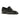 The Belmont Penny Leather Loafer in Obsidian Black by Anthony Veer is crafted from Italian leather, with a low heel, rounded toe, and decorative strap—ideal for men's dress shoe enthusiasts. Displayed on a white background.