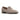 The Belmont Penny Suede Loafer in Dover Cliff Taupe by Anthony Veer features light grey Italian suede, a low black heel, and classic slot detail—an elegant men’s dress shoe shown on a white background.