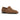 The Belmont Penny Suede Loafer in Havana Brown by Anthony Veer is a men's dress shoe featuring rich Italian suede, a classic strap, rounded toe, and low black heel.