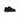 The Anthony Veer Cortina Nubuck Hiker Low in Carbon Noir Black is a black low-top alpine hiker shoe with a chunky sole, metal eyelets, and black laces. It features a lightweight EVA midsole for enhanced comfort and is displayed on a plain white background.