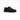 The Anthony Veer Cortina Nubuck Hiker Low in Carbon Noir Black is a black low-top shoe with black laces, metal eyelets, and a thick black sole featuring a lightweight EVA midsole, photographed against a plain white background.
