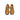 A pair of Anthony Veer Cortina Nubuck Hiker Low shoes in Harvest Dune Buckwheat are viewed from above against a white background. Crafted in the style of classic alpine hiker boots, these tan suede shoes feature brown soles, gray laces with metal eyelets, and a lightweight EVA midsole for enhanced comfort—seamlessly blending rugged durability with modern performance.