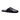 The Anthony Veer Clark House Slippers Pebble // Navy is a single navy indoor leather slipper with a closed toe and open heel, crafted for comfort and shown on a white background.
