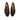 Pair of dark brown Anthony Veer Dunhill Single Monk // Chestnut Depth Brown single monk strap shoes with silver buckles, viewed from above, representing fine Italian luxury footwear.