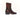 Anthony Veer Lennox Boot // Chestnut Depth Brown Italian cowhide leather ankle boot with a stacked heel, red sole, and Blake construction.