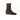 Anthony Veer Lennox Boot in Chestnut Depth Brown, a dark brown Italian cowhide leather ankle boot with a rounded toe, a stacked heel, and Blake construction.