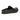 An Obsidian Black Modena Leather Mule by Anthony Veer, crafted from premium Italian calfskin and shown from the back and side, highlights its cushioned insole, hand-stitched moccasin detailing, low heel, and rounded toe.