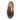 The Modena Leather Mule // Chestnut Grain Brown by Anthony Veer, viewed from above on a white background, elegantly showcases the timeless appeal of handcrafted men's shoes with its single chestnut-grain brown leather upper and tan insole.