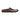 A single Modena Leather Mule in Chestnut Grain Brown by Anthony Veer, featuring a brown leather upper and black sole, is shown in profile against a white background.