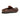 The Modena Leather Mule // Chestnut Grain Brown by Anthony Veer is a handcrafted men’s shoe in brown calfskin with a black sole, seen from the back. Its collapsed heel lends a relaxed, slipper- or mule-like style.
