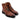 The Pembroke Cap-Toe Boot in Amber Tan by Anthony Veer features Italian cowhide leather, textured uppers, metal eyelets, and thick black rubber soles—a rugged yet elegant choice—shown against a white background.
