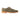 The Anthony Veer Hamilton Wingtip Derby in olive suede is shown left-side profile, featuring decorative perforations, a rounded toe, and a contrasting light brown sole against a white background.