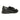 The Anthony Veer Riverton Tassel Loafer // Obsidian Milled Black is a men's dress shoe crafted from black Italian milled leather with a textured finish, featuring a low heel and decorative tassel detail on the upper. Shown from a rear side angle, this loafer exudes timeless sophistication and refined style.