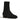 The Lennox Boot in Velvet Noir Black Suede by Anthony Veer features an elegant silhouette, low chunky heel, and visible stitching, shown against a plain white background.