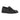 The Siena Leather Penny Loafer in Obsidian Milled Black by Anthony Veer features a textured finish, low heel, and rounded toe, crafted in the style of Italian calfskin loafers and displayed against a white background.