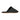 The Palermo Nubuck Slipper // Carbon Noir Black by Anthony Veer is a black slip-on shoe featuring a closed toe and open back, displayed in a side view. Its flat, tan sole complements the upper, which is made from luxurious Italian calf nubuck for a soft, smooth, and refined appearance.