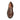 The Siena Leather Penny Loafer // Chestnut Milled Brown by Anthony Veer is a single men's dress shoe, expertly crafted from fine Italian calfskin in a rich brown hue with a textured finish. It features a classic penny strap detail, black sole, and tan insole—all presented from an overhead view against a white background.