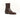 Anthony Veer Sloane Harness Boot // Chestnut Depth Brown, a brown premium Italian leather boot with a side metal ring, Blake construction, and a stacked heel.