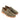 The Anthony Veer Brighton Penny Loafer in olive suede features brown leather soles and white stitching—an elegant men's dress shoe for refined style, shown on a white background.