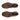 Top-down view of Mason Derby // Tobacco Suede shoes by Anthony Veer, made of brown calf suede with black studded rubber outsoles. Both left and right shoes are neatly aligned, insoles labeled with the brand name.