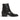 The Anthony Veer Wexford Jodhpur // Obsidian Black is a sleek black leather ankle boot with Blake construction, a low block heel, side buckle strap, and a polished finish, shown on a white background.