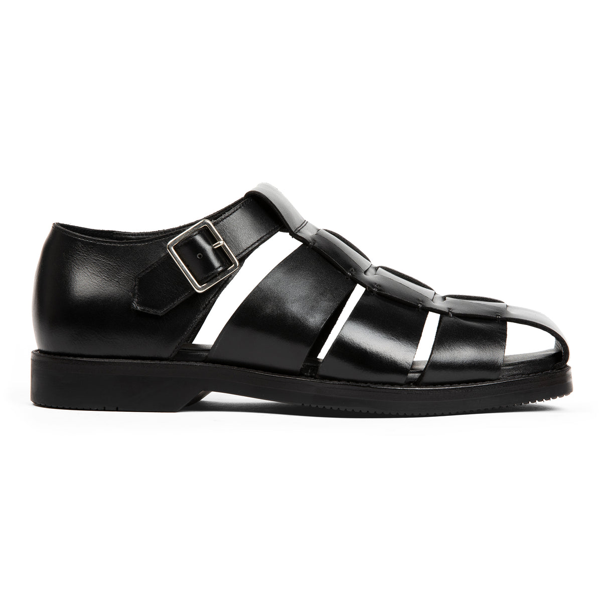 NEW Anthony Veer Marrkesh slide sandals black leather Me\'s size 13 Amalfi Sandal // Obsidian Black – Anthony Veer main image 2