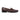 The Lucca Bit Loafer in Dark Brown by Anthony Veer showcases pebbled leather for a textured look, with a low heel and decorative metal bit detail across the top, viewed from the side on a white background.