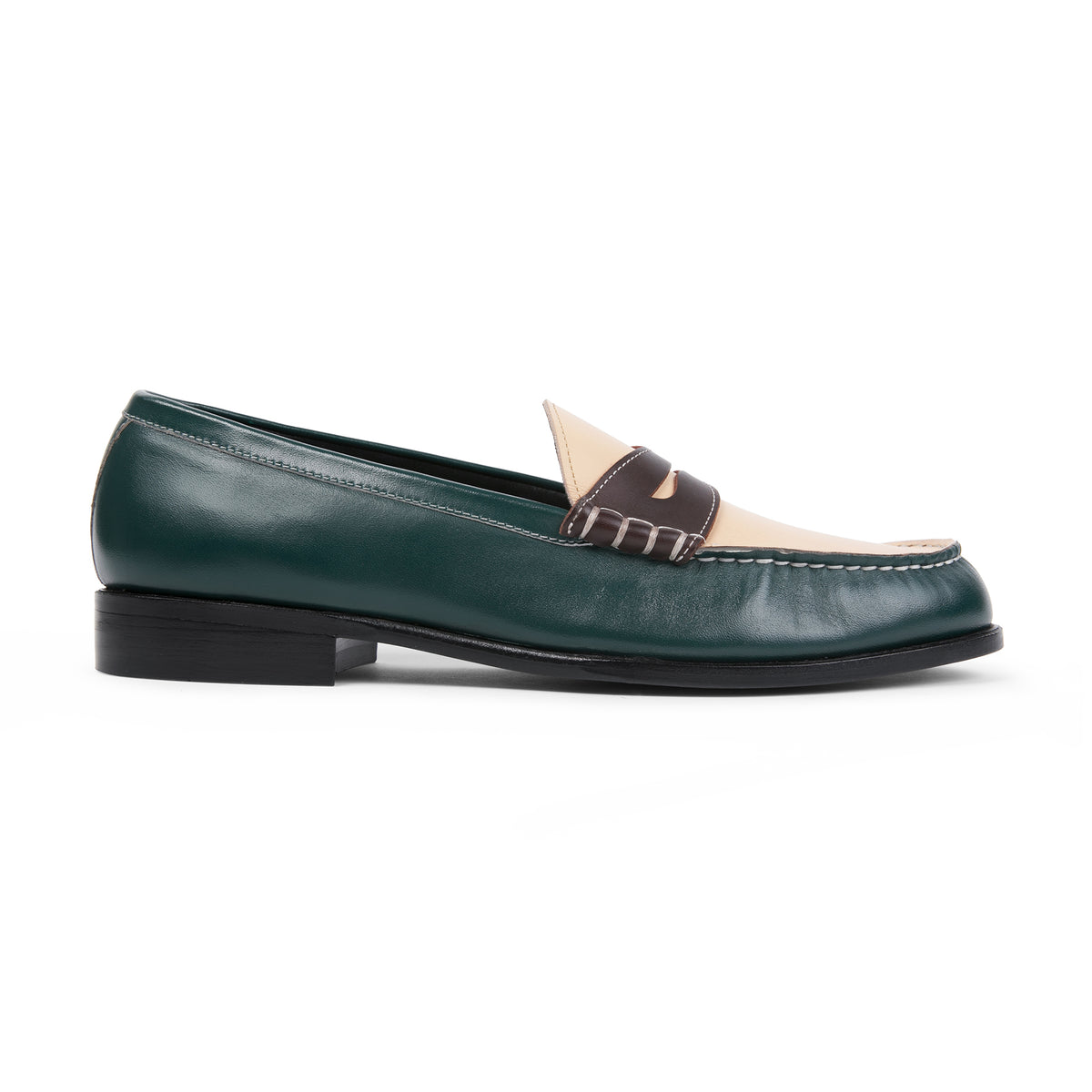Como Penny Loafer // Green Brown – Anthony Veer