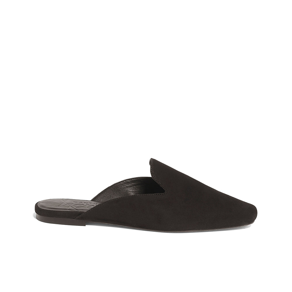 Womens black clearance suede mules