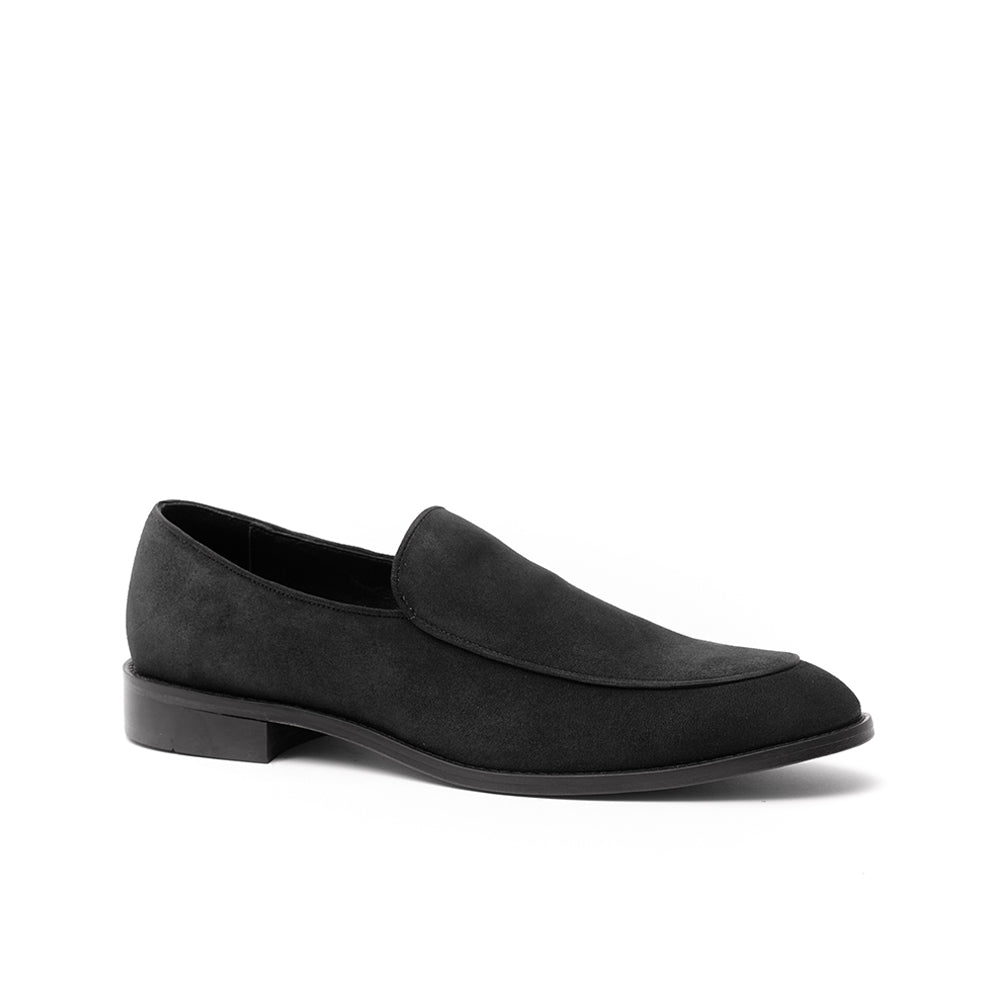 Black suede 2024 moccasins men's