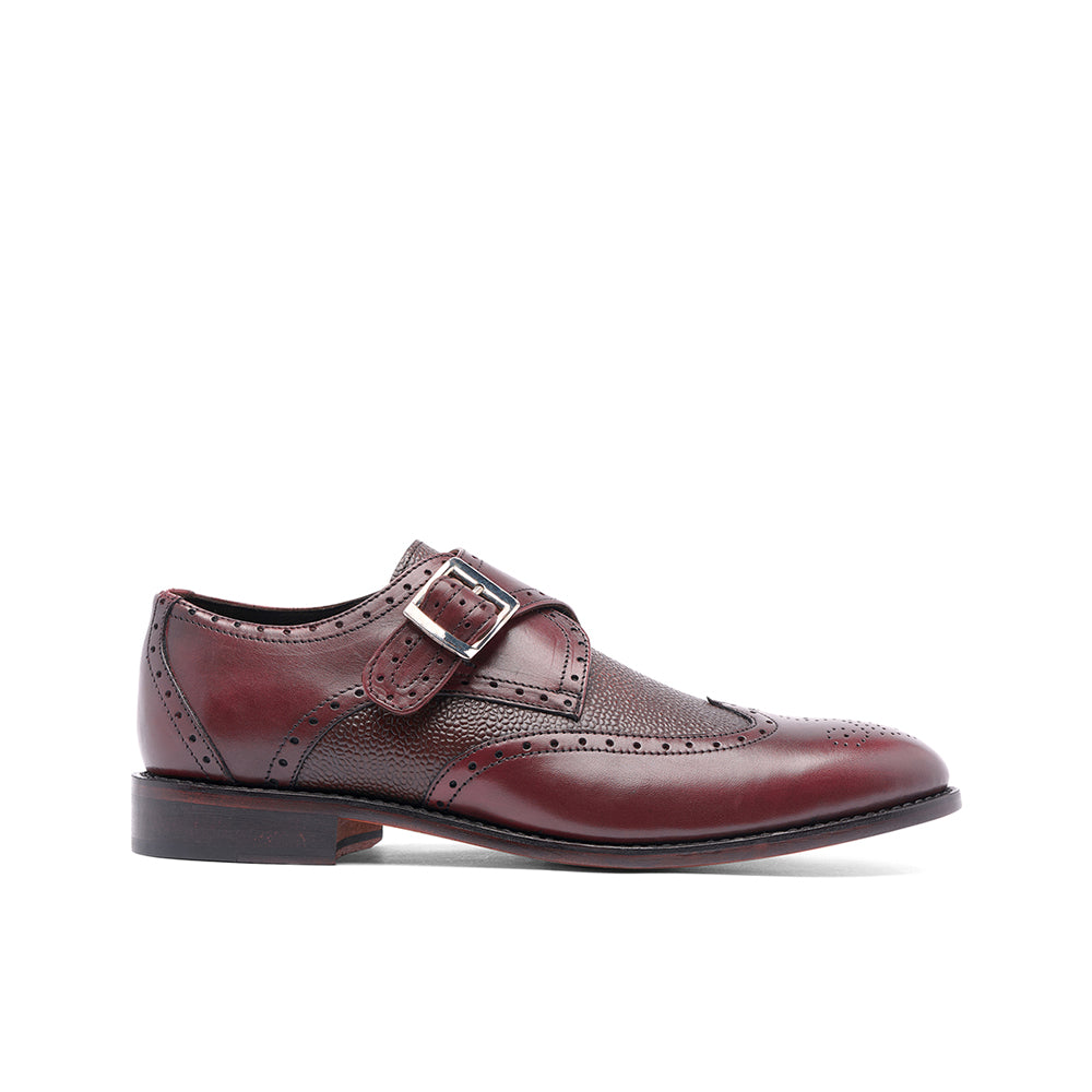 Brogue double store monk strap