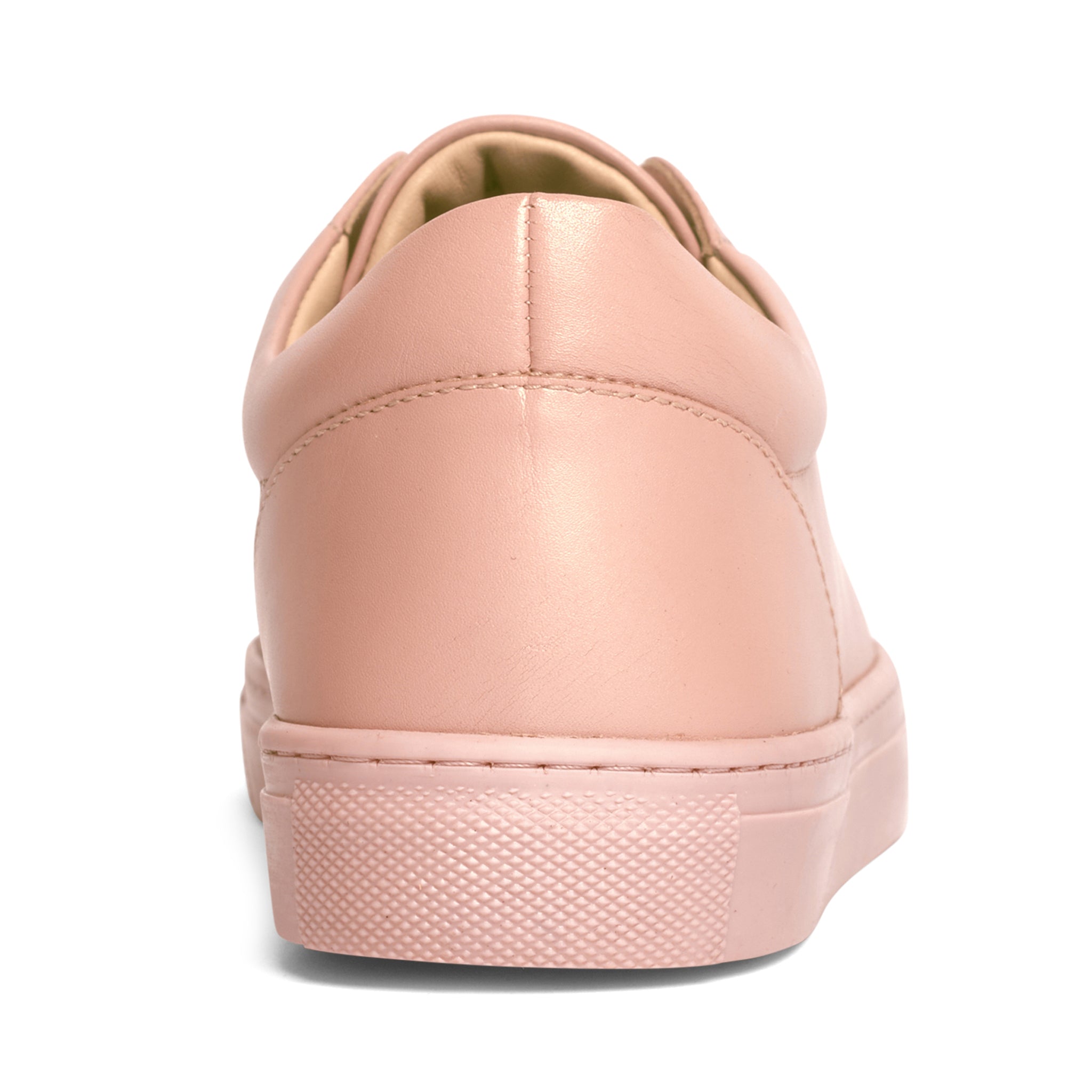 Blush deals leather sneakers