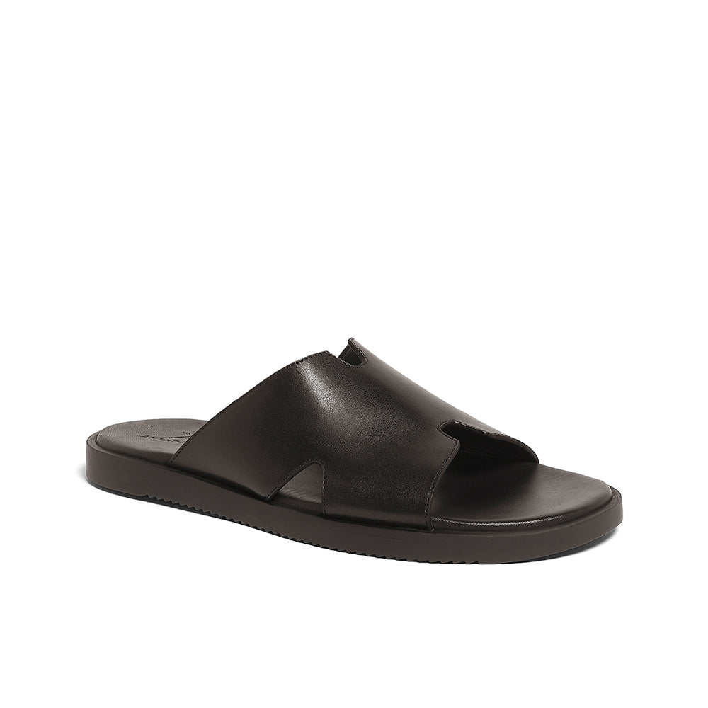 FitFlop Sola Feather Leather Slide Sandal - 9882292 | HSN